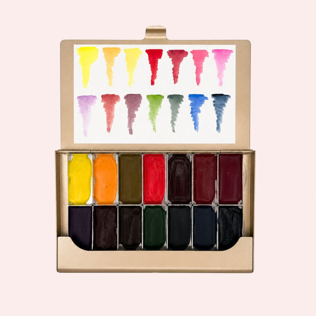 Watercolor Set Gold