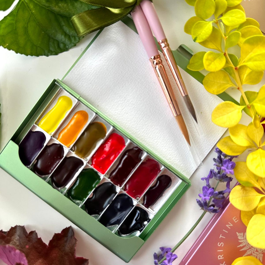 Watercolor Set Green