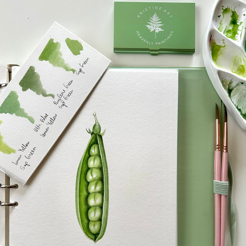 Watercolor Set Green