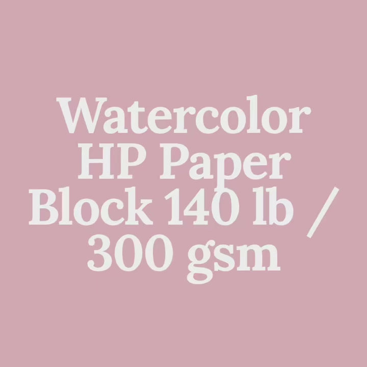 Watercolor HP Paper Block 140 lb / 300 gsm