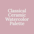 Classical Ceramic Watercolor Palette