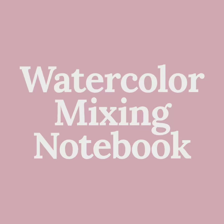 Watercolor Mixing Notebook
