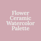 Flower Ceramic Watercolor Palette