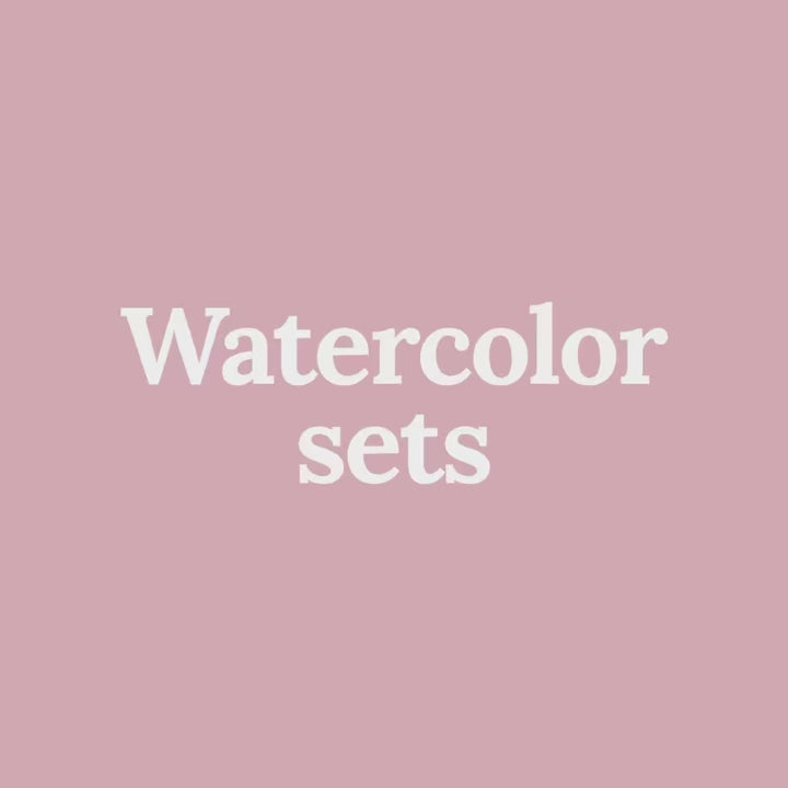 Watercolor Set Red